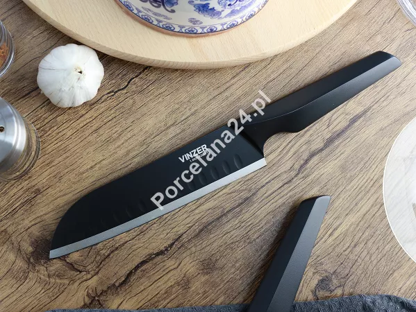 Nóż santoku 20,3 cm Vinzer - Geometry Nero Line 16.89302 Nóż santoku 20,3 cm Vinzer - Geometry Nero Line 16.89302