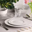 Serwis obiadowo - herbaciany na 12 osób (82el.) Chodzież - Yvonne 9718 PLATYNOWA LINIA