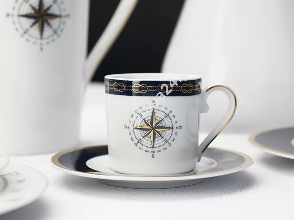 Filiżanka ze spodkiem 0,10 L / 12,5 cm Ćmielów - Jenny Nautilus White Filiżanka ze spodkiem 0,10 L / 12,5 cm Ćmielów - Jenny Nautilus White