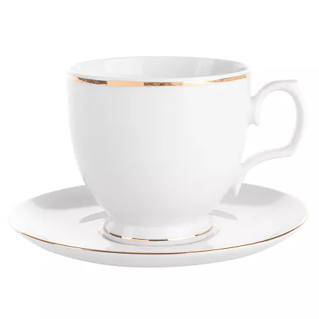 Filiżanka do ze spodkiem 0,35 L / 17 cm (Cappucino) Chodzież -  MariaPaula ZŁOTA LINIA L02 Filiżanka do ze spodkiem 0,35 L / 17 cm (Cappucino) Chodzież -  MariaPaula ZŁOTA LINIA L02