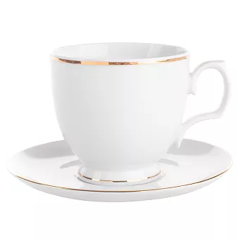 Filiżanka do ze spodkiem 0,35 L / 17 cm (Cappucino) Chodzież -  MariaPaula ZŁOTA LINIA L02