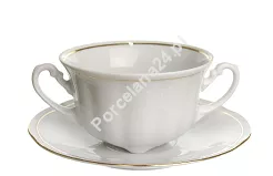 Bulionówka ze spodkiem 0,3L Ćmielów - Bolero 3604 ZŁOTA LINIA