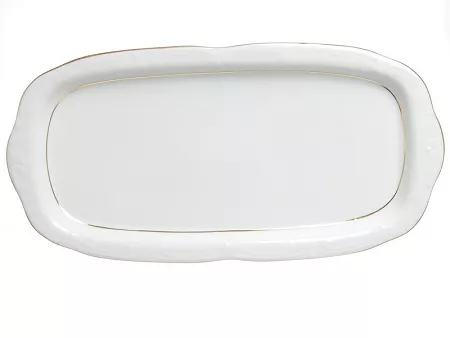 Taca do ciasta 32 cm Chodzież - Kamelia B014 ZŁOTA LINIA