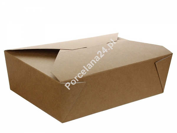 Lunch Box 20 x 14 x 6,5 cm - Opakowanie 10 szt.- Eco papier biały/kraft E.LB20-10 Lunch Box 20 x 14 x 6,5 cm - Opakowanie 10 szt.- Eco papier biały/kraft E.LB20-10
