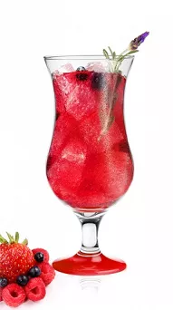 Kieliszek koktajlowy czerwona stopka 420 ml Glasmark - 4G.57-0032-0420B