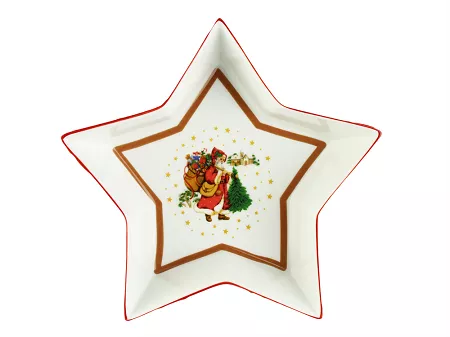 Patera gwiazda głęboka 21 cm Bogucice - Cicha Noc 986