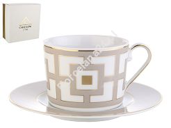 Filiżanka ze spodkiem 0,25 L / 15,7 cm Ćmielów - Jenny G543 GIFT BOX