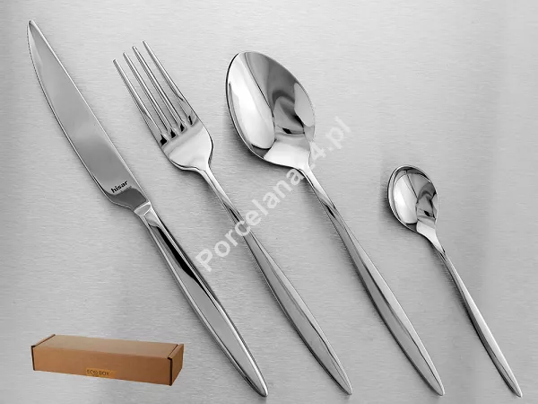 Komplet sztućców 24 cz. na 6 osób Hisar - Mercury (4.0/3.0mm) wysoki połysk Komplet sztućców 24 cz. na 6 osób Hisar - Mercury (4.0/3.0mm) wysoki połysk
