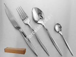 Komplet sztućców 24 cz. na 6 osób Hisar - Mercury (4.0/3.0mm) wysoki połysk