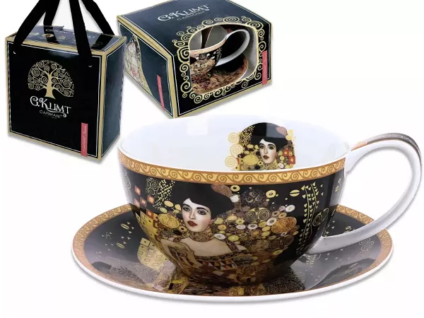 Filiżanka ze spodkiem 0,36 L Carmani - Gustav Klimt Adele Bloch - Bauer 33.532-3215 Filiżanka ze spodkiem 0,36 L Carmani - Gustav Klimt Adele Bloch - Bauer 33.532-3215