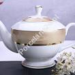Garnitur do herbaty na 12 osób (39el) Bogucice - Opal gold 1005