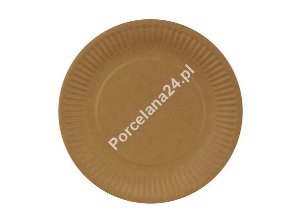 Talerz płytki 18 cm - Opakowanie 50 szt.- Eco papier kraft E.TP18-OP Talerz płytki 18 cm - Opakowanie 50 szt.- Eco papier kraft E.TP18-OP