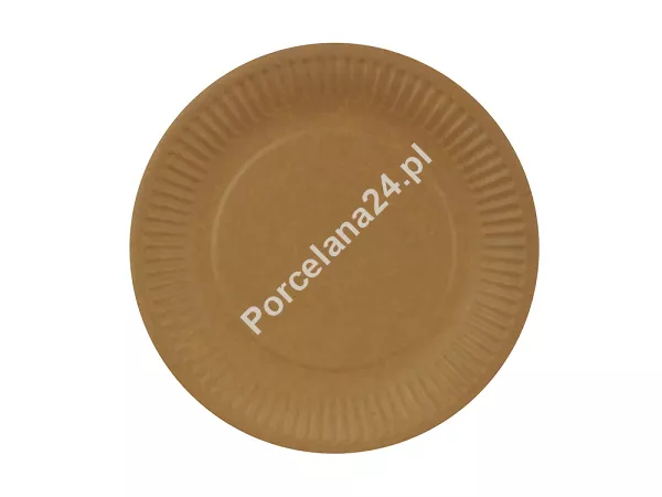 Talerz płytki 18 cm - Opakowanie 50 szt.- Eco papier kraft E.TP18-OP Talerz płytki 18 cm - Opakowanie 50 szt.- Eco papier kraft E.TP18-OP