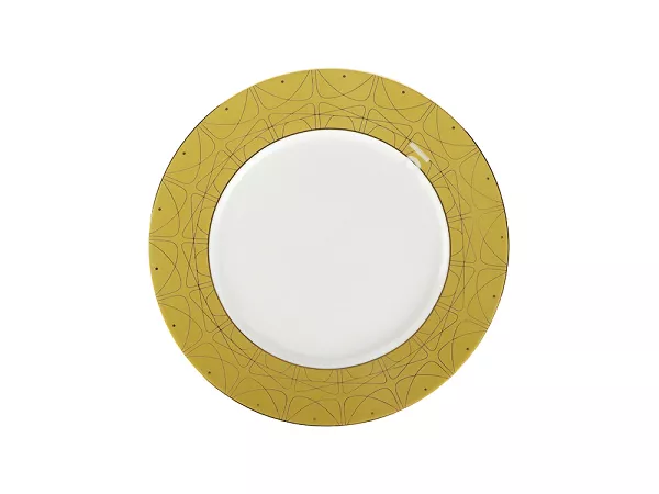 Talerz płytki 27 cm Ćmielów - Jenny Solaris Gold Talerz płytki 27 cm Ćmielów - Jenny Solaris Gold