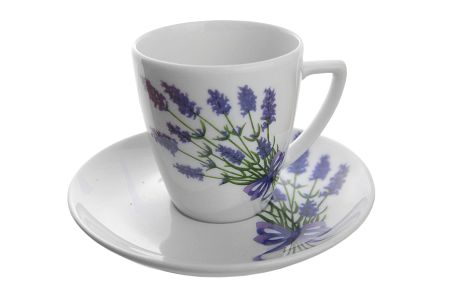 Filiżanka ze spodkiem 0,1 L / 12 cm Lubiana - Beata/Sonia Lawenda 5979