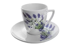 Filiżanka ze spodkiem 0,1 L / 12 cm Lubiana - Beata/Sonia Lawenda 5979