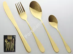 Komplet sztućców 24 cz. na 6 osób PINTINOX - Royal Gold (2.0 mm) 23.2CR0.7091.K24