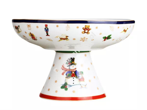Owocarka na nóżce 20,5 cm Bogucice - Cicha Noc Czerwona 986 Owocarka na nóżce 20,5 cm Bogucice - Cicha Noc Czerwona 986