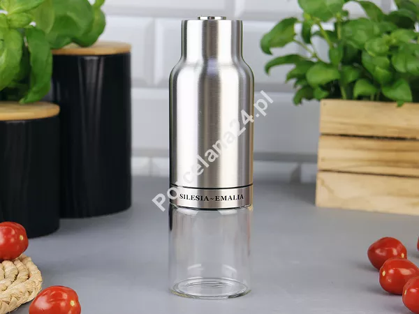 Młynek grawitacyjny do soli / pieprzu 19,5 cm Silesia Emalia - Srebrny 6.MŁ.5791 Młynek grawitacyjny do soli / pieprzu 19,5 cm Silesia Emalia - Srebrny 6.MŁ.5791