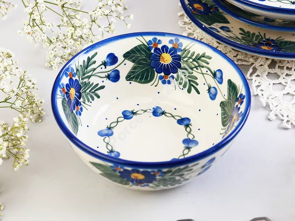 Salaterka 15 cm Bolesławiec - Kwiaty Kuleszy gat. I Salaterka 15 cm Bolesławiec - Kwiaty Kuleszy gat. I