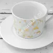 Komplet filiżanek ze spodkiem 0,25 L / 15,7 cm (12el) Ćmielów Design Studio - Cosmopolitan G142 KLASYCZNY ZŁOTY