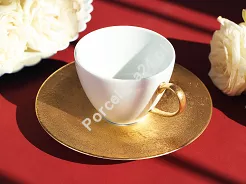 Filiżanka ze spodkiem 0,26 L / 17 cm Porcel - Or GIFT BOX 10.OR.FS26