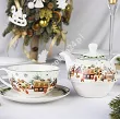 Filiżanka ze spodkiem  0,3 l / 15 cm i z dzbankiem 0,45 l  Duo  - Christmas Village 15.CHV.KDH