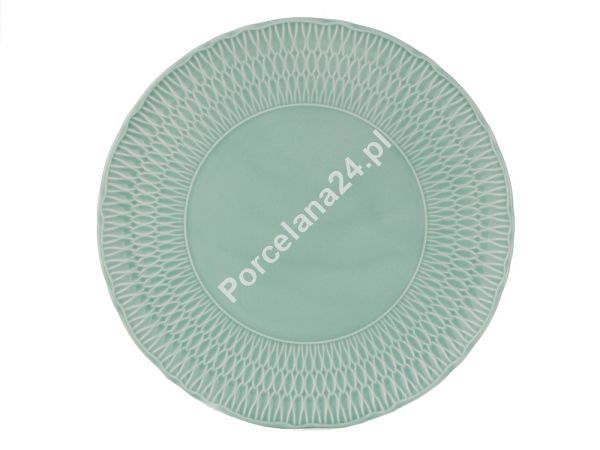 Talerz płytki 26 cm Ćmielów - Sofia LB05 Zielony (Morski) Talerz płytki 26 cm Ćmielów - Sofia LB05 Zielony (Morski)