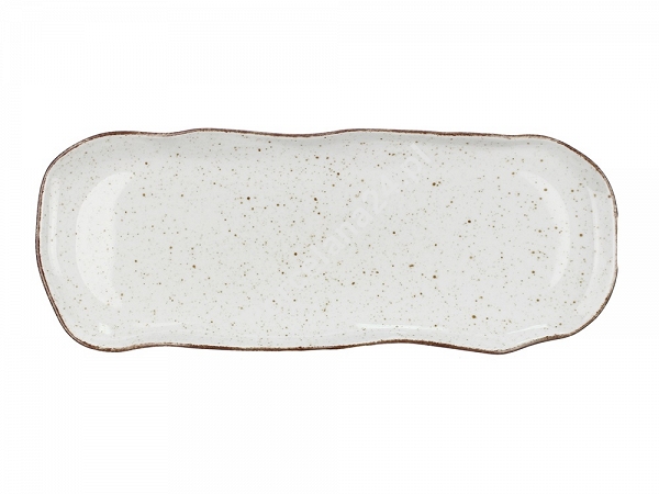 Taca do ciasta 35 cm Lubiana - Stone Age / Kremowy Taca do ciasta 35 cm Lubiana - Stone Age / Kremowy