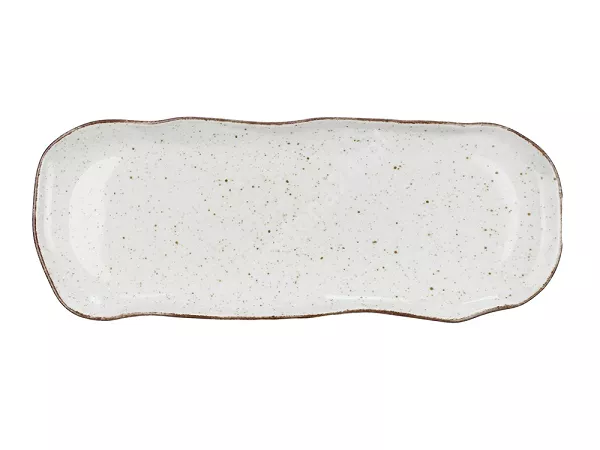 Taca do ciasta 35 cm Lubiana - Stone Age / Kremowy Taca do ciasta 35 cm Lubiana - Stone Age / Kremowy