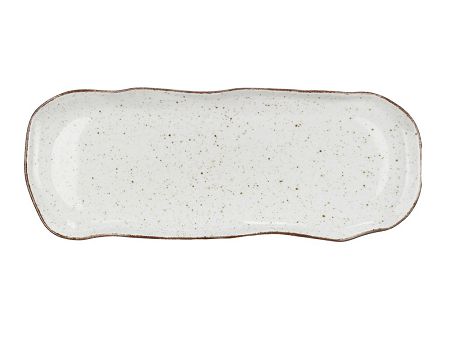 Taca do ciasta 35 cm Lubiana - Stone Age / Kremowy