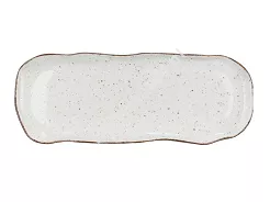 Taca do ciasta 35 cm Lubiana - Stone Age / Kremowy