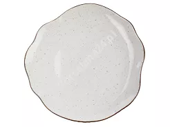 Talerz płytki 33 cm Lubiana - Stone Age / Kremowy