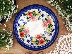 Komplet talerzy na 6 osób (18 el.) Bolesławiec - Maki Smolińskiej gat. I