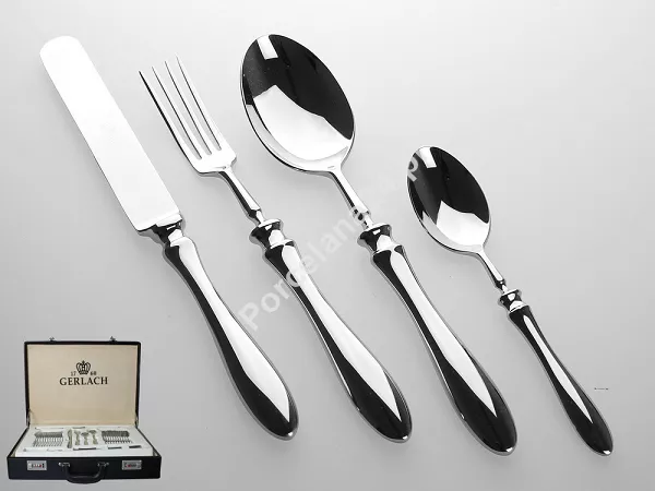 Komplet sztućców 68 szt. dla 12 osób Gerlach - Sztućce Retro 21A - wysoki połysk WALIZKA Komplet sztućców 68 szt. dla 12 osób Gerlach - Sztućce Retro 21A - wysoki połysk WALIZKA