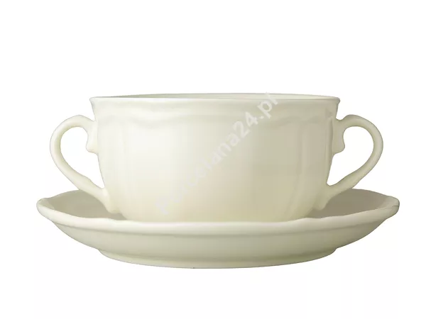 Bulionówka ze spodkiem 0,3 L / 16 cm Bogucice - Gino Cream 1229 Bulionówka ze spodkiem 0,3 L / 16 cm Bogucice - Gino Cream 1229