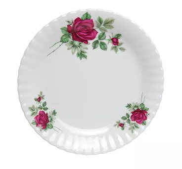 Talerz płytki 24 cm Chodzież - Iwona B826 BORDOWA RÓŻA