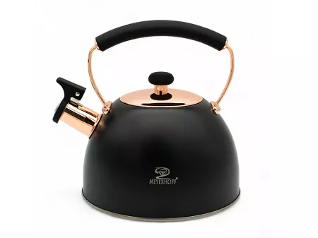 Czajnik ze stali nierdzewnej 2,5 L Meyerhoff - Czarny 1TR.CZA.44473