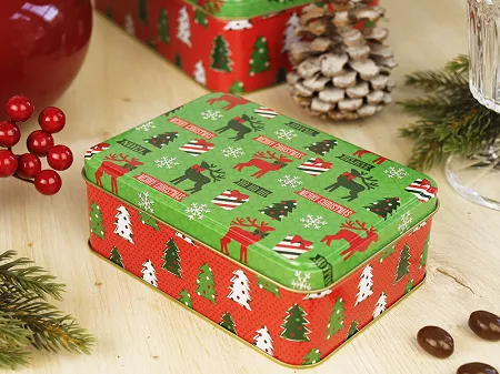 Puszka prostokątna 14,5 cm Altom Design - Xmas 07.PUSZ.8497