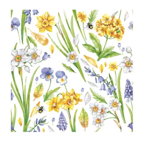 Serwetki 33 x 33 cm (20szt) Polmak - Daisy Wiosna - akwarelowe kwiaty 55.SD-WI-008701 Serwetki 33 x 33 cm (20szt) Polmak - Daisy Wiosna - akwarelowe kwiaty 55.SD-WI-008701