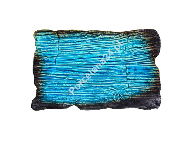 Talerz prostokątny 30 X 18 cm Kera Ceramika - Moku Cristall Turkus Talerz prostokątny 30 X 18 cm Kera Ceramika - Moku Cristall Turkus