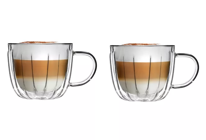 Kpl. filiżanek termicznych z podwójną ścianką 350 ml (2 szt.) Vialli Design - Tulip 1K.TUL.8791 Kpl. filiżanek termicznych z podwójną ścianką 350 ml (2 szt.) Vialli Design - Tulip 1K.TUL.8791