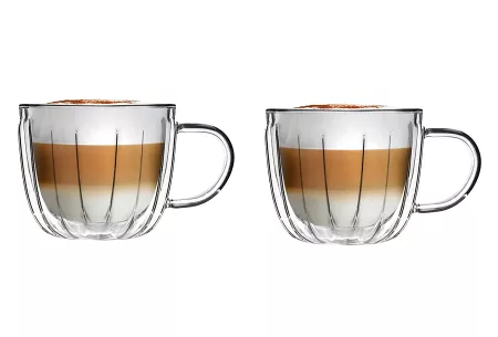 Kpl. filiżanek termicznych z podwójną ścianką 350 ml (2 szt.) Vialli Design - Tulip 1K.TUL.8791