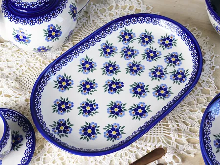 Półmisek owalny 36 cm Bolesławiec - Altmańska Polana gat. I