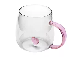 Kubek szklany 450 ml Altom Design - Lilu Serce 07.K.3565