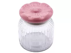 Pojemnik szklany z ceramiczną pokrywą 0,65 L Altom Design - Kwiat 07.POJ.8604