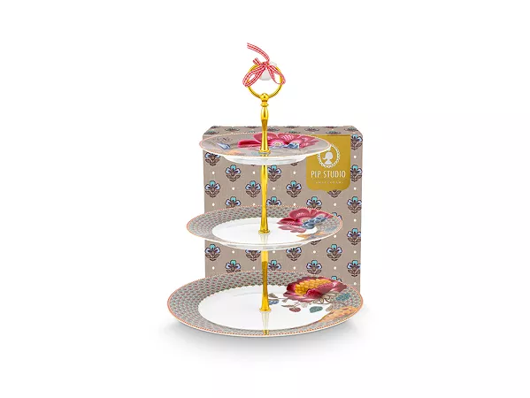 Patera 3 stopniowa Pip Studio - Blooming Tales Fantasy Khaki 51.BTFK.018.182 Patera 3 stopniowa Pip Studio - Blooming Tales Fantasy Khaki 51.BTFK.018.182