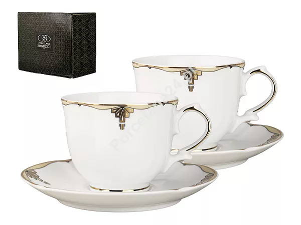 Komplet filiżanek ze spodkami 0,20 L / 15 cm (2szt.) Bogucice - Clara 1155 Komplet filiżanek ze spodkami 0,20 L / 15 cm (2szt.) Bogucice - Clara 1155