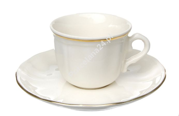 Filiżanka ze spodkiem 0,1 L / 13 cm Karolina - Castel 23011 - ecru Filiżanka ze spodkiem 0,1 L / 13 cm Karolina - Castel 23011 - ecru