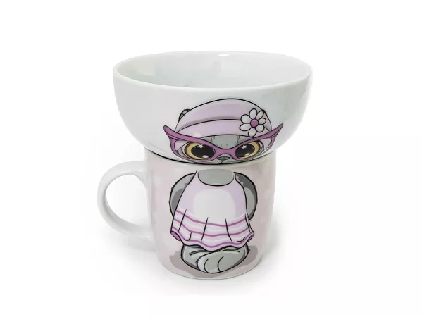 Garnitur dziecięcy (2 el) Bella Fiore - Kotek 1TR.DZ.37983 Garnitur dziecięcy (2 el) Bella Fiore - Kotek 1TR.DZ.37983